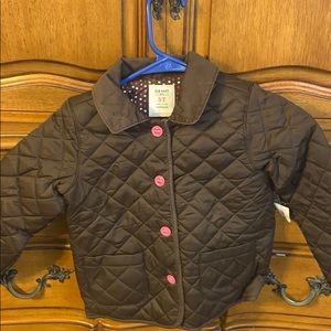 NEVER BEEN WORN LITTLE GIRLS PLEATED COAT